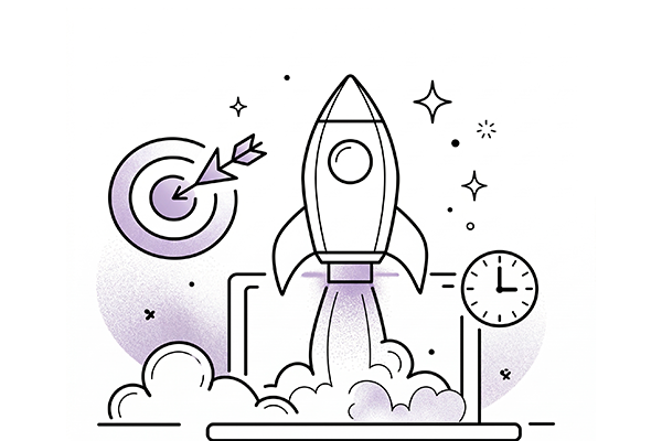 Gráficos de crescimento num website lançado